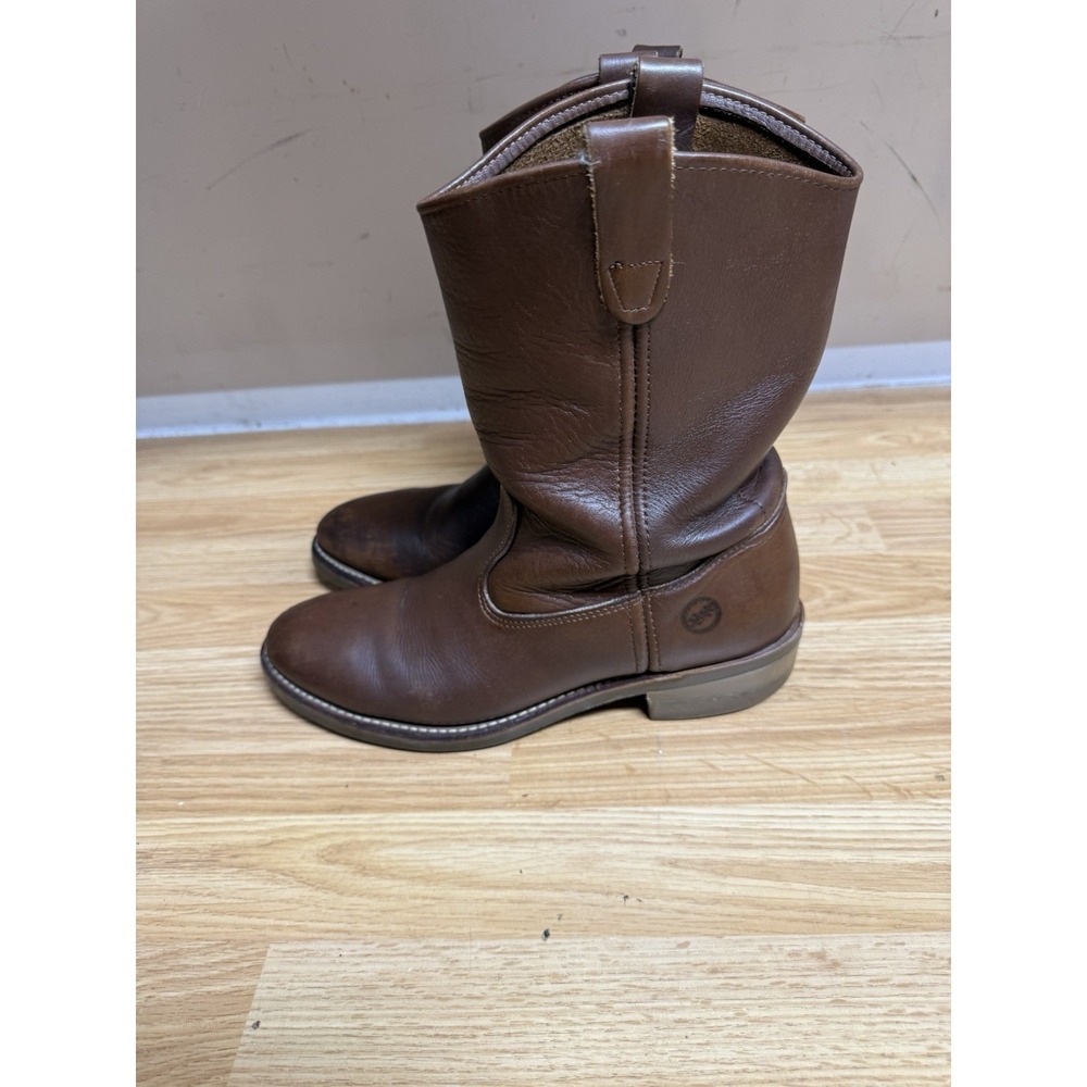 Double-H 2555 Ranch Wellington Men's Sz 10.5D Brown Leather Oil Resistant-